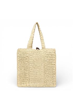 Borsa Gianni Chiarini in paglia crochet colore naturale. GIANNI CHIARINI | 11955-CORDA